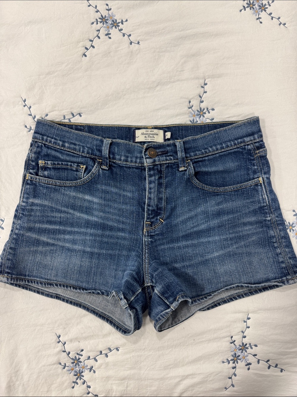 Abercrombie & Fitch Blue Denim Shorts